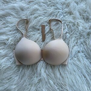 Skims Ultimate Push up Plunge Bra Sand Size 32DD